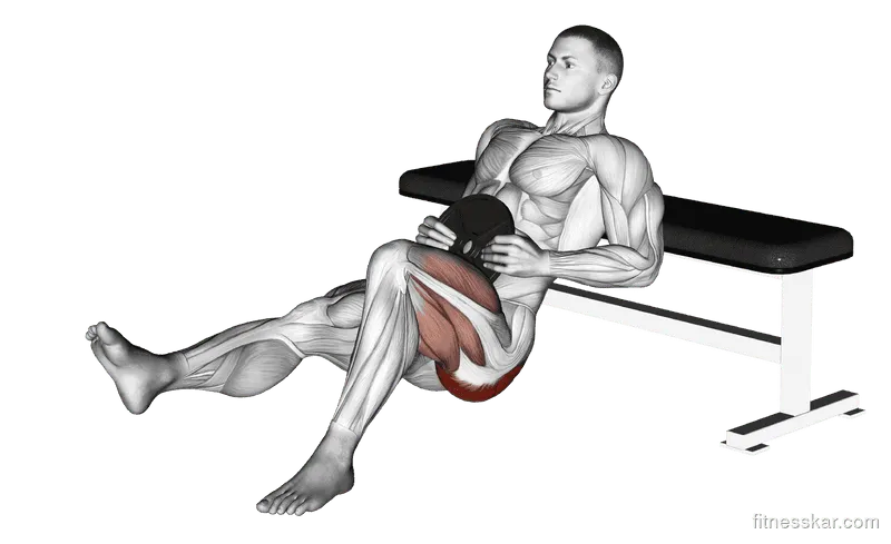 Weighted One-Leg Hip Thrust